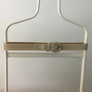 100% Leather Cream Belt
